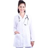 Jaleco Branco Feminino Acinturado Saúde Enfermagem Medicina - Wp confecções