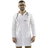 Jaleco Branco tradicional Unissex Saúde - Wp confecções