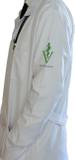 Jaleco De Tecido Oxford MASCULINO De Manga Longa Branco Com Logo Medicina Veterinária Bordado - Lojão da saúde
