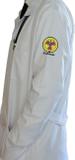 Jaleco De Tecido Oxford MASCULINO De Manga Longa Branco Com Logo radiologia Bordado - Lojão da saúde