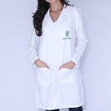 Jaleco Feminino Medicina Veterinária Manga Longa FAÍKO Jalecos