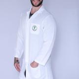 Jaleco Fisioterapia Masculino Manga Longa FAÍKO Jalecos