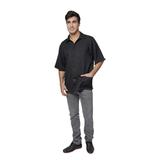 Jaleco masculino branco curto oxford pequeno - santa clara ref 639