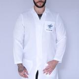 Jaleco Técnico em Enfermagem Masculino Manga Longa FAÍKO Jalecos