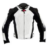 Jaqueta Texx Couro Rock Evolution Branca Tam 4XL (Outlet)