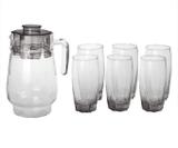 Jarra 1.7L + 6 copos 320ml Fume - 121003P - Rbc global business