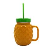 Jarra com Canudo 450ml - Abacaxi - Urban