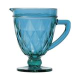Jarra de 1 litro de vidro azul Diamond Lyor - L6497