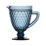 Jarra de vidro azul 14cm x 20cm 1l - Btc decor