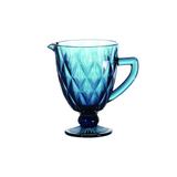 Jarra de vidro azul 15cm x 20cm 1l - Btc decor