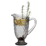 Jarra de Vidro Bico de Jaca Fumê Água suco vinho 1,2 Litros - Casambiente
