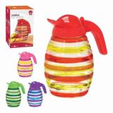 Jarra De Vidro Com Tampa Faixas Color 1,6 Litros - Art house
