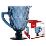 Jarra De Vidro Diamante 1L Azul - Class Home