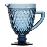 Jarra de Vidro SODO-CALCICO Bico de Abacaxi AZUL 1L LYOR 6460
