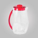 Jarra Em Acrílico Com Suporte Vazado Para Gelo 2,5L Vermelho KY738 R - Infinity