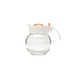 Jarra, Garrafa 180ml De Vidro Transparente E Laranja Lyor - L5109