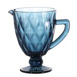 Jarra Matelassê em vidro 1L azul - 22023 - Dynasty
