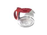 Jarra Para Cafeteira Britania Cp15 Inox Vidro Vermelha