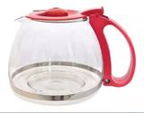 Jarra Para Cafeteira Britania Cp30 Inox Vidro Vermelha.
