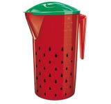 Jarra para Suco 2 Litros Decorada Melancia com Tampa - Injetemp