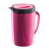 Jarra termica com tampa caribe 2 litros rosa - unitermi