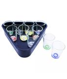Jg 10 copos vidro shot sinuca 50ml - Camarim móveis