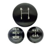 Jg de bola de câmbio 3 marchas 4x4 reduzida preta c/ind jeep rural f75 - Casa aventura