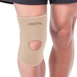 Joelheira com Reforço Patelar de Neoprene Tamanho P Cor Bege Kestal