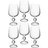 Jogo 06 taças água 340 ml cristal klaudie bohemia