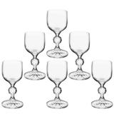 Jogo 06 taças licor 50 ml cristal klaudie bohemia