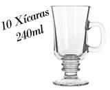 Jogo 10 Xícaras Dolce Gusto 240ml Caneca cappuccino - Crisal