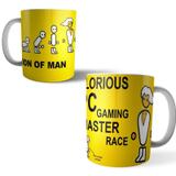 Jogo 2 Canecas Porcelana PC Master Race 350ml (BD01) - Bd cases
