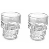 Jogo 2 Copos Caveira Vidro Skull Dose Shot 50ml Urban