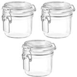 Jogo 3 Potes Vidro Hermético 200ml Fido Bormioli Italiano - Bormioli rocco