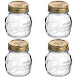 Jogo 4 Pote Vidro Bormioli Quattro Stagioni Hermético 150ml - Bormioli rocco