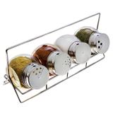 Jogo 4 Potes Porta Condimentos de Vidro com Suporte Bubble - Euro home