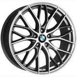 Jogo 4 rodas KR R-54 BMW 335i Bitu aro 18 5x114,3 grafite e diamante tala 7 ET 40