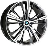 Jogo 4 rodas KR R-55 BMW 4 Series aro 18 5X112 grafite e diamante tala 7 ET 40