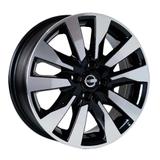 Jogo 4 rodas Nissan Kicks Aro 16x6 4x100 Preto Diamante - Zunky
