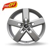 Jogo 4 rodas Volcano V-130 Strong aro 18 4X100 prata tala 6 ET 42