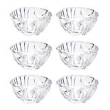 Jogo 6 bowls 11,5 cm para sobremesa de cristal transparente Bamboo Wolff - 26296