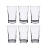 Jogo 6 copos 310ml alto para água e suco de vidro transparente Allure Bon Gourmet - 25629
