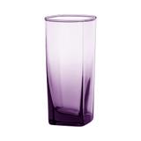 Jogo 6 Copos Vidro Bali Quadrado 320ml Lilás Colorido - Casa linda