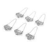 Jogo 6 pc marcadores de aço inox p/vinho trançado - Bon gourmet