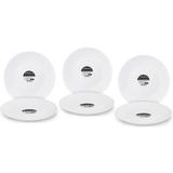 Jogo 6 Pratos Redondo 19,5 CM Premium Original Line - Branco - Alphacomprass