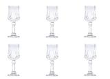 Jogo 6 Taças 60ml Vidro Para Licor Diamante Transparente Lyor - L6551 - Lyor design