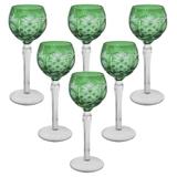 Jogo 6 Taças em Cristal Tcheco para Vinho 350 ml - Prime home decor