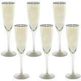 Jogo 6 Taças Para Champagne 230ml Dourada Ballet HomeCo