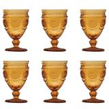 Jogo 6 Taças Vidro Para Vinho 270ml Âmbar Aubusson Bon Gourmet