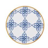 Jogo 6un Prato Sobremesa 21cms Coup Lusitana Porcelana Oxford